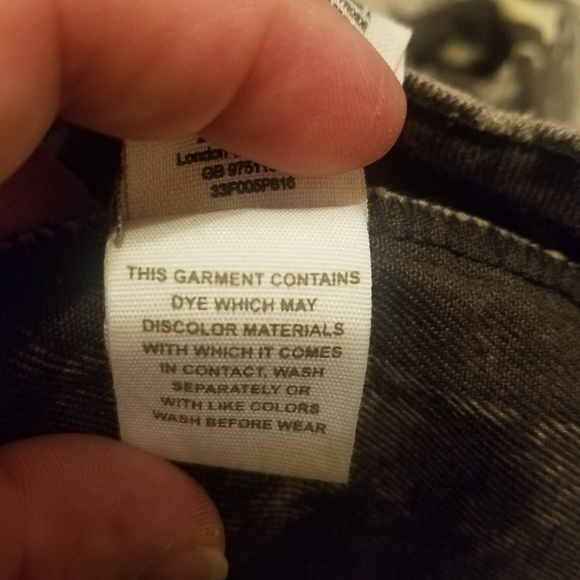 FREE PEOPLE TIE-DYE BLEACHED BROWN SHORTS - Picture 6 of 9